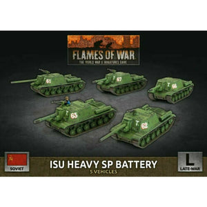 Flames of War Soviet ISU Heavy SP Battery New - TISTA MINIS