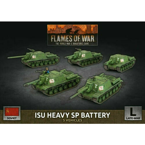 Flames of War Soviet ISU Heavy SP Battery New - TISTA MINIS