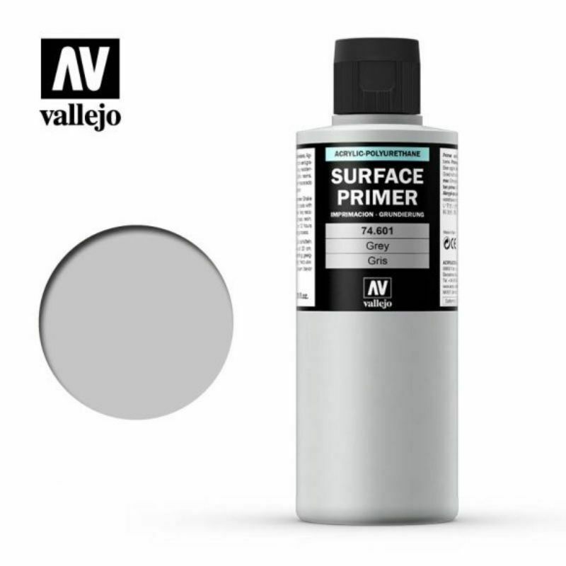 Vallejo Surface Primer Grey Primer - Acrylic-Polyurethane 200ml - TISTA MINIS