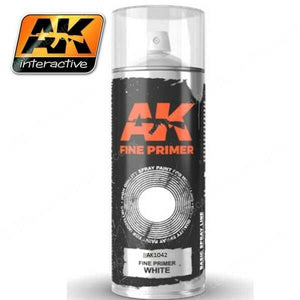 AK Interactive Fine Primer White Spray 200ML - New - TISTA MINIS