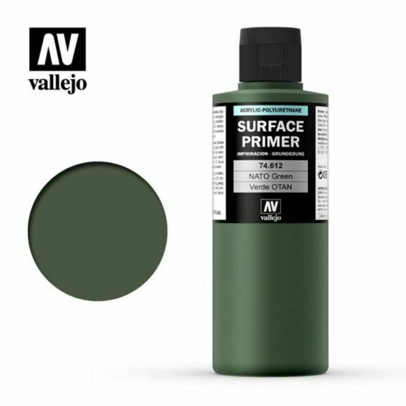 Vallejo Surface Primer Acrylic- NATO Green FS34094 200ml - TISTA MINIS