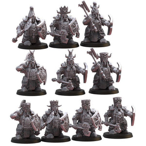 Lost Kingdoms	Big Hats Elite Guard with Axes (squad of 10) - 3D Printed - Tistaminis