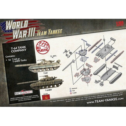 Team Yankee Soviet T-64 Tank Company (x5 Plastic) Pre-Order - December 2022 - Tistaminis