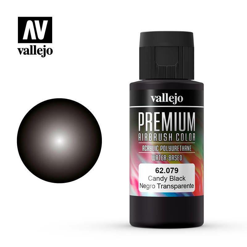 Vallejo Premium Color Paint Candy Black - VAL62079 - Tistaminis