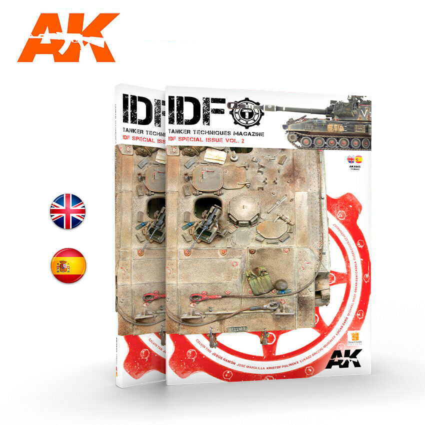 AK Interactive TANKER Special "IDF Vol.2" - Bilingual New - Tistaminis