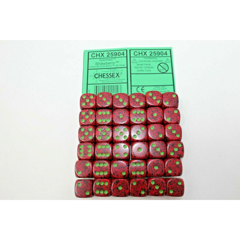 Chessex Speckled Strawberry Dice - CHX25904 | TISTAMINIS