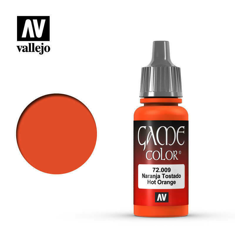 Vallejo Game Colour Paint Game Color Hot Orange (72.009) - Tistaminis