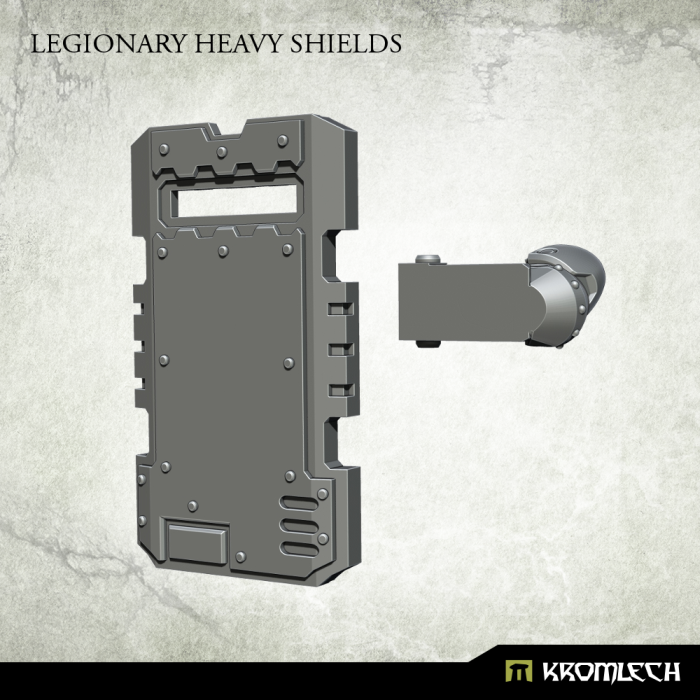 Kromlech Legionary Heavy Shields (5) New - TISTA MINIS