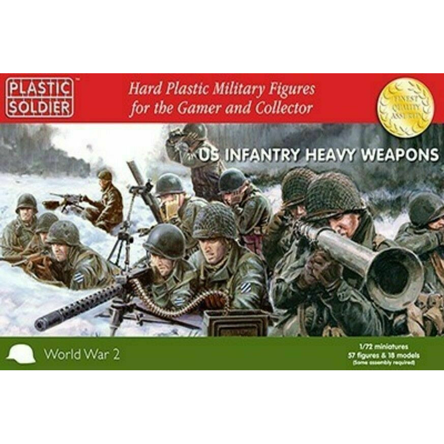 Plastic Soldier Company WW2020007 1/72ND US HEAVY WEAPONS New - TISTA MINIS