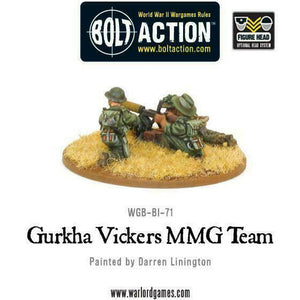 Bolt Action Gurkha Vickers MMG team New - TISTA MINIS
