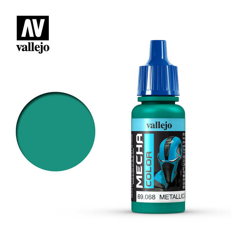 Vallejo Mecha Colour Paint Metallic Green (69.068) - Tistaminis