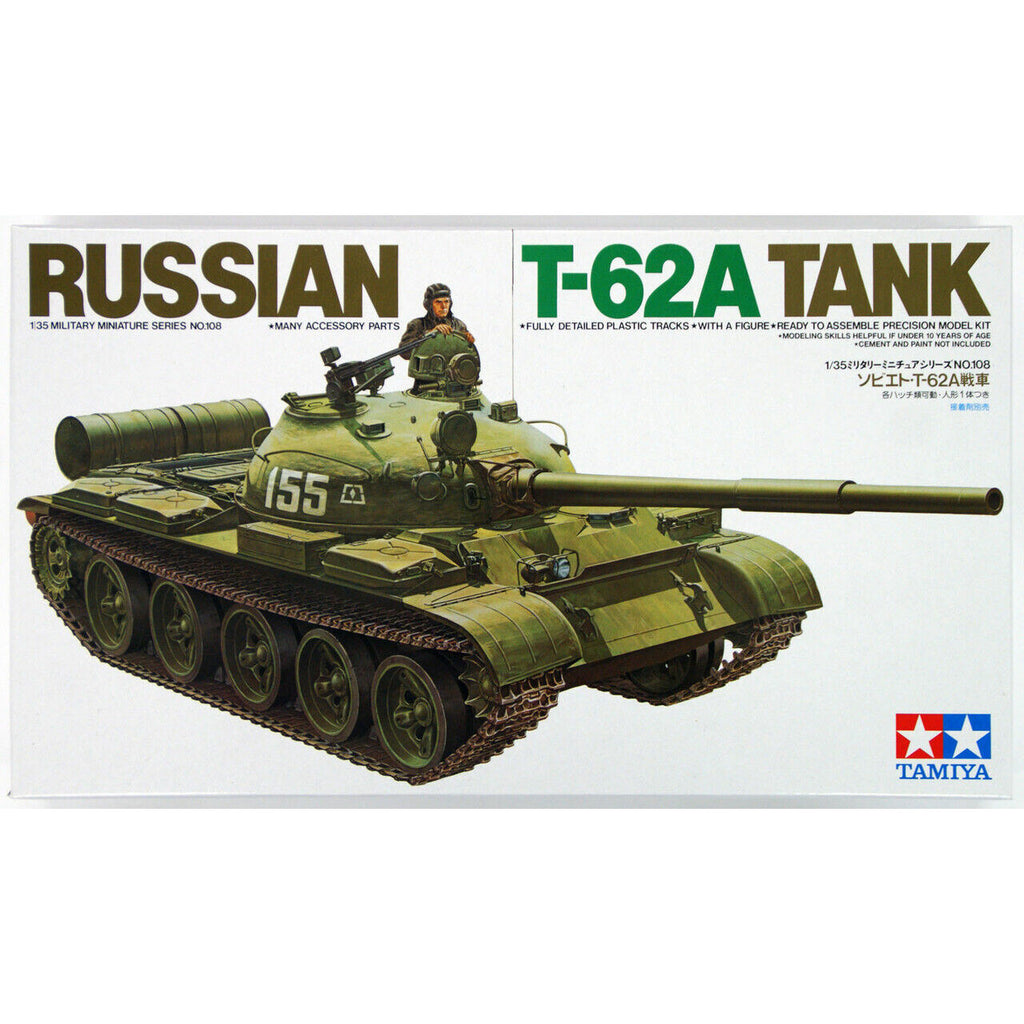 Tamiya SOVIET T-62A HEAVY TANK (1/35) New - Tistaminis