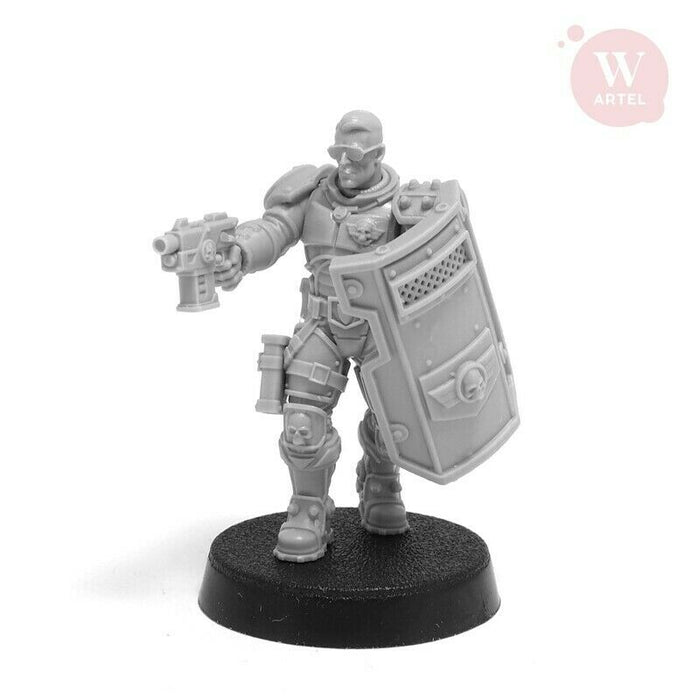 Artel Miniatures - L.E.U Riot Control Squad (Males) 28mm New - TISTA MINIS