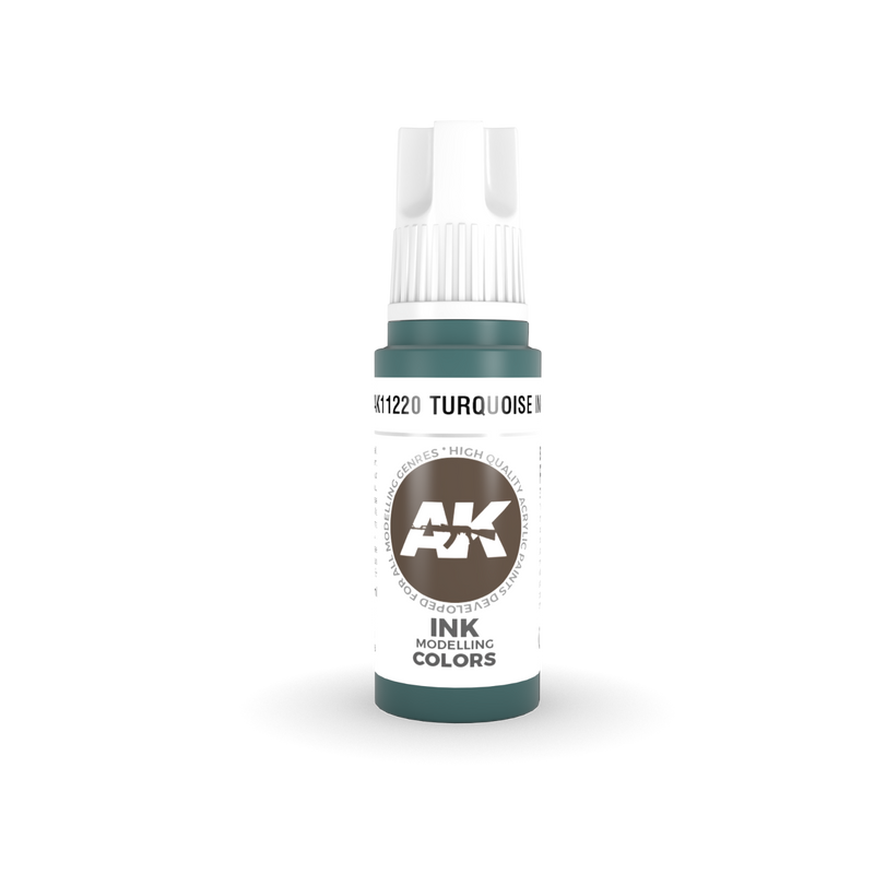 AK 3rd GEN Acrylic Turquoise INK 17ml - Tistaminis