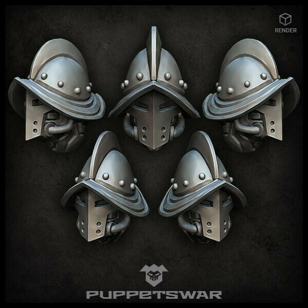 Puppets War Conquista Knights Helmets New - Tistaminis