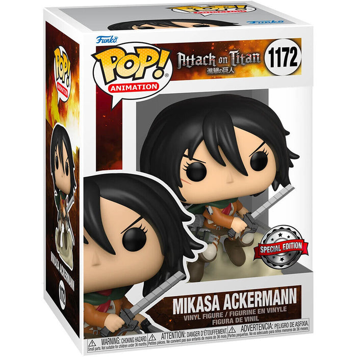 FUNKO POP ANIME ATTACK ON TITAN MIKASA ACKERMAN #1172 New - Tistaminis