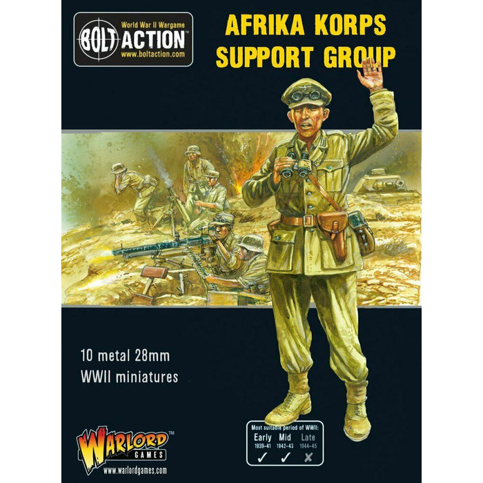 Bolt Action Afrika Korps Support Group New - TISTA MINIS