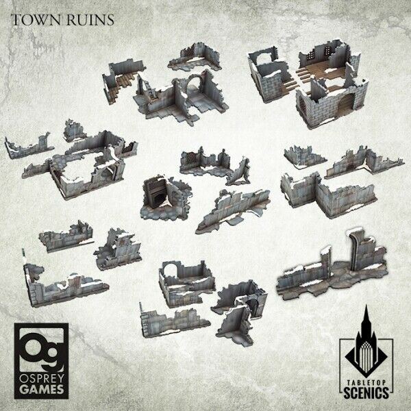 Kromlech Frostgrave MDF Terrain	Town Ruins New - Tistaminis