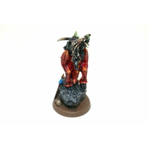 Warhammer Orcs And Goblins Goblin Warboss On Cave Squig Well Painted Metal JYS6 - Tistaminis