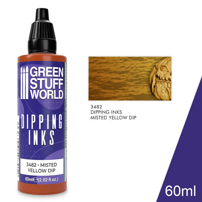 Green Stuff World Dipping ink 60 ml - MISTED YELLOW DIP New - Tistaminis