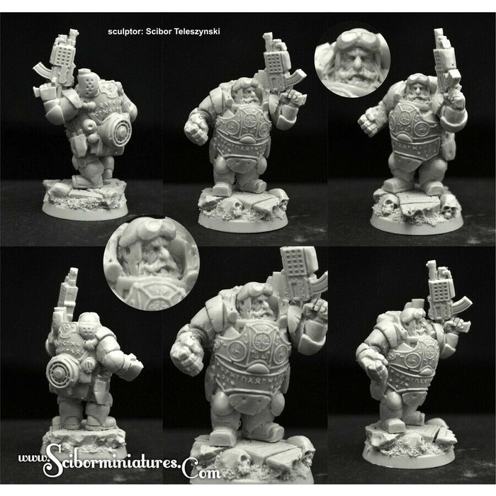 Scibor Miniatures 28mm/30mm SF Dwarf Veteran #1 New - Tistaminis