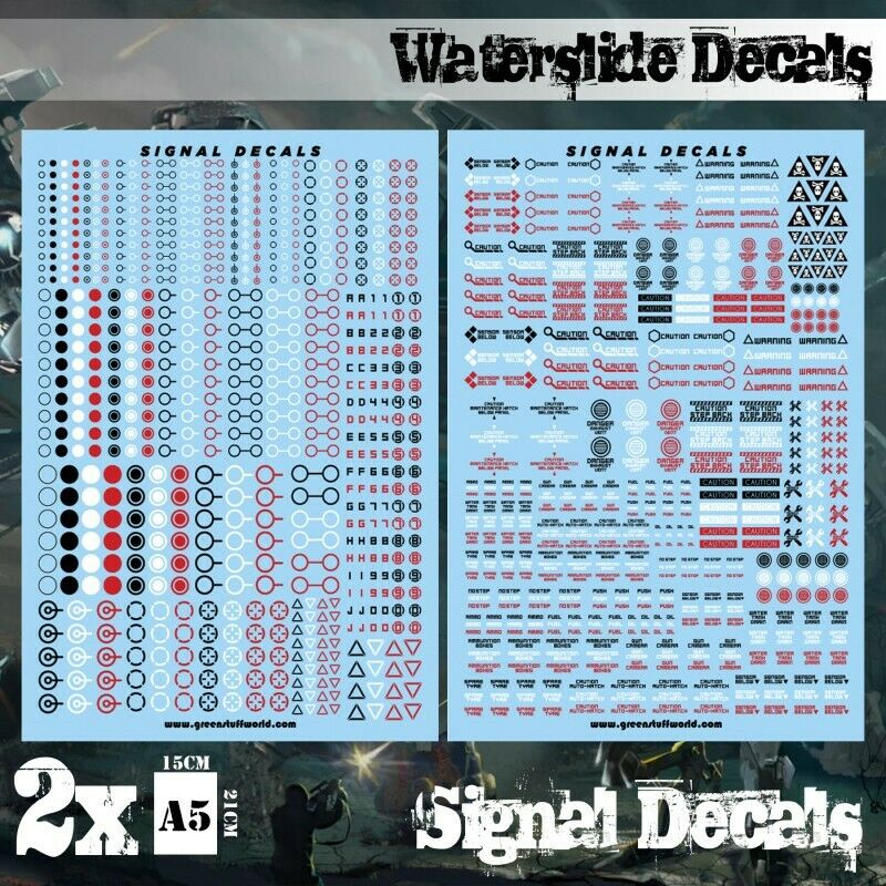 Green Stuff World Decal sheets - SIGNAL DECALS New - Tistaminis