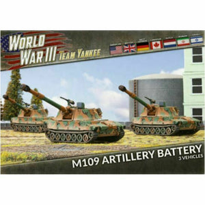 World War III: Team Yankee M109 Field Artillery Battery (x3 Plastic) New - TISTA MINIS