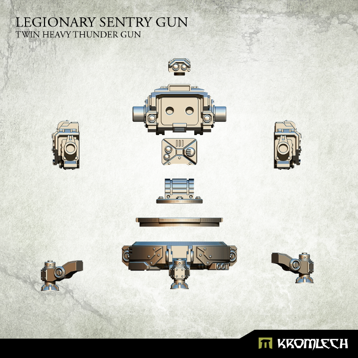 Kromlech Legionary Sentry Gun: Twin Heavy Thunder Gun New - TISTA MINIS