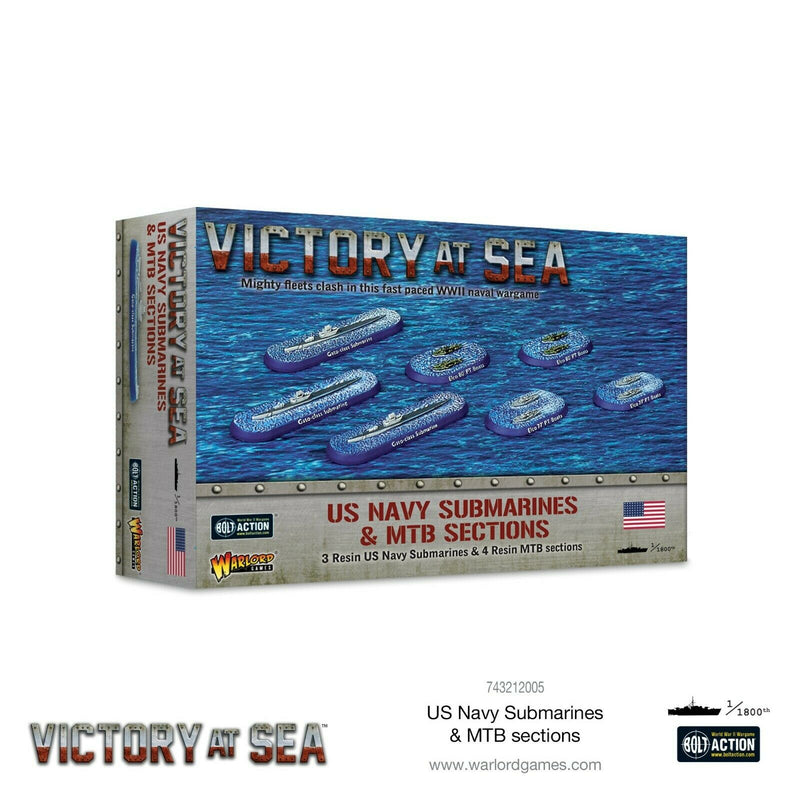 Warlord Games Victory at Sea - US Navy Submarines & MTB sections New - TISTA MINIS