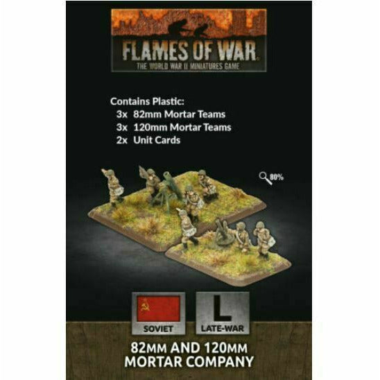 Flames of War Soviet 82mm and 120mm Mortar Company New - TISTA MINIS
