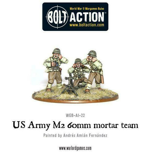 Bolt Action American 60mm Light Mortar Team New - TISTA MINIS