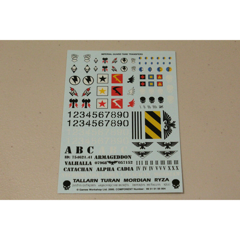 Warhammer and Warhammer 40k Decal Sheets - Multiple Factions / Armies | TISTAMINIS