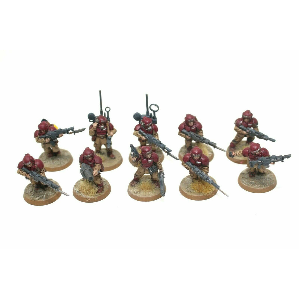 Warhammer Imperial Guard Shock Troopers With Gernade Launcher Well Painted JYS93 - Tistaminis