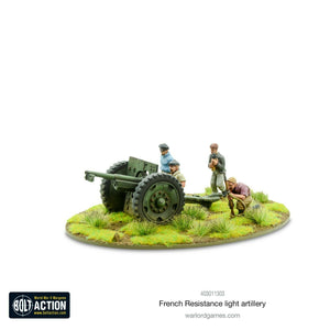 Bolt Action French Resistance light artillery New - TISTA MINIS