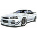 Aoshima 1/24 Nissan Mine's BNR34 Skyline GT-R '02 New - Tistaminis