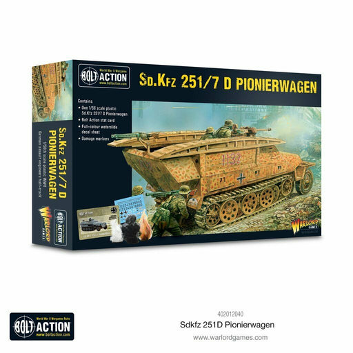 Bolt Action German Plastic Sd.Kfz 251 D Pionierwagen New - TISTA MINIS