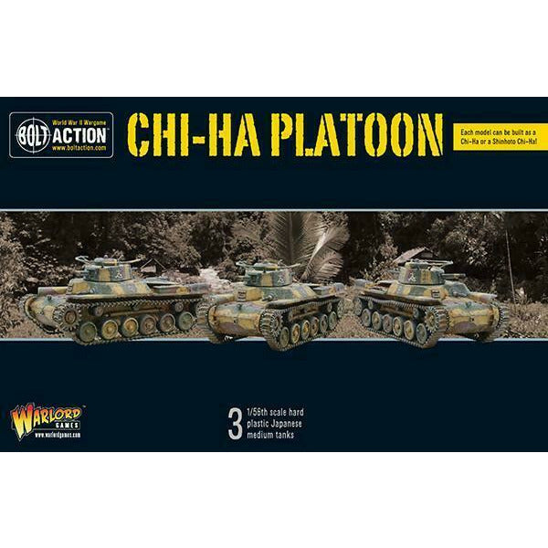 Bolt Action Japanese Chi-Ha Platoon New - Tistaminis