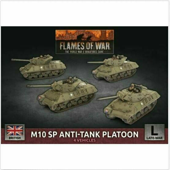 Flames of War British M10 SP Anti-Tank Platoon New - TISTA MINIS