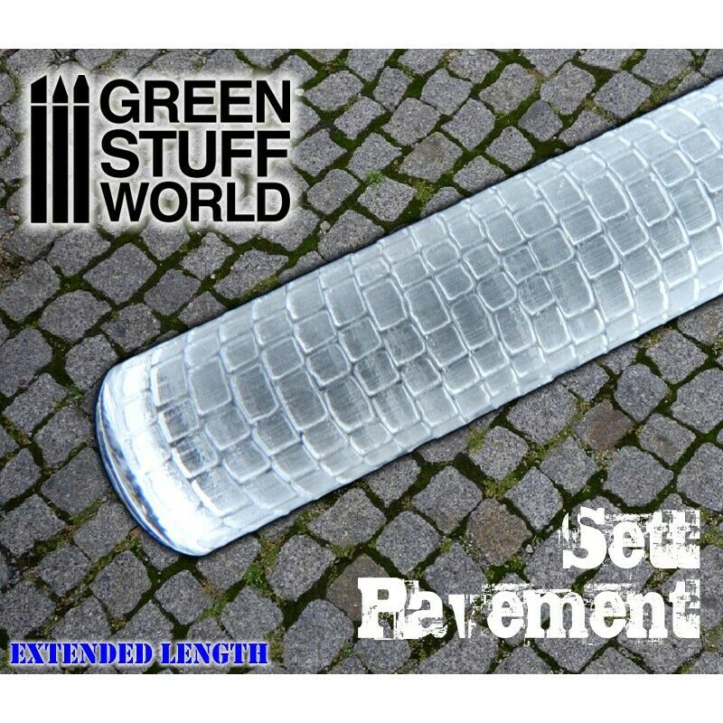 Green Stuff World Rolling Pin Sett Pavement New - TISTA MINIS