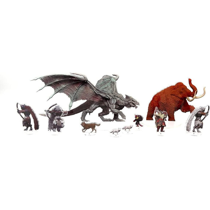 Dungeons & Dragons IDOLS 2D MINIS SET 3: YOUNG ADULT WHITE DRAGON New - Tistaminis