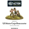 Bolt Action United States Marine Corps 81mm mortar New - TISTA MINIS