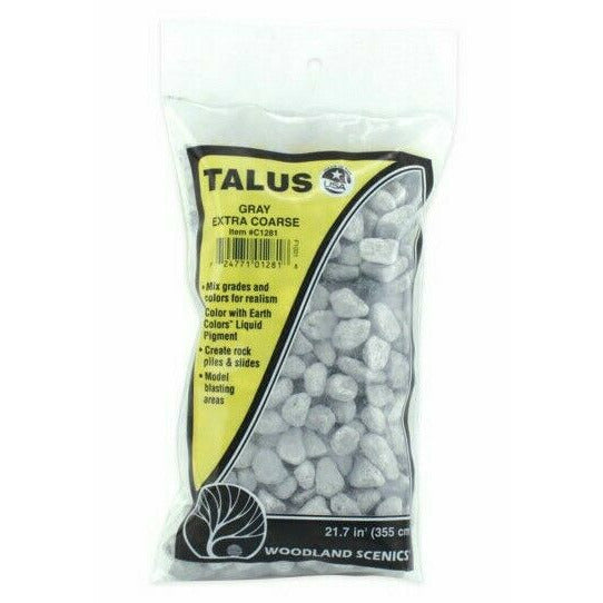 Woodland Scenics Talus Extra Coarse Grey New - TISTA MINIS