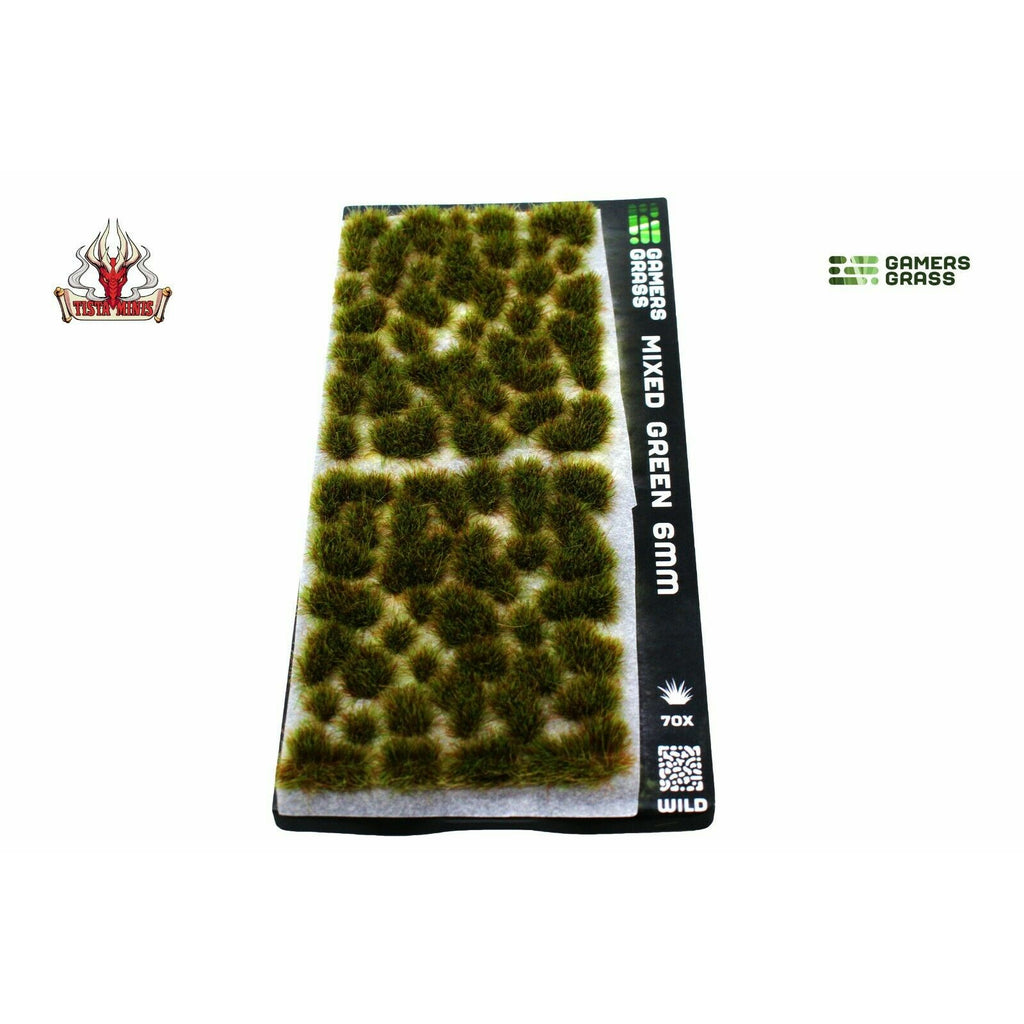 Gamers Grass Mixed Green 6mm Wild Tufts - TISTA MINIS