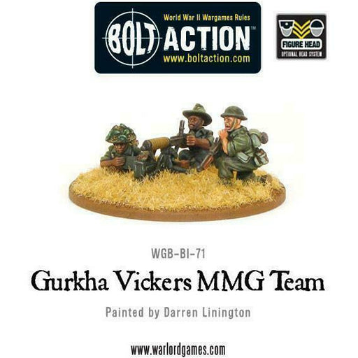 Bolt Action Gurkha Vickers MMG team New - TISTA MINIS