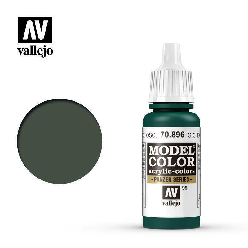 Vallejo Model Colour Paint German Camo Extra Dark Green (70.896) - Tistaminis