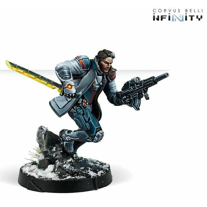 Infinity: NA2 John Hawkwood, Merc Officer (K1 Marksman Rifle) New - TISTA MINIS