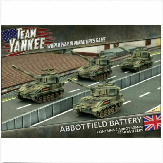 Team Yankee British Abbot Field Battery New - TISTA MINIS