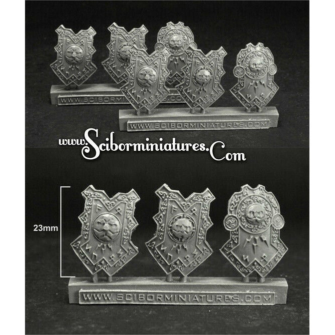Scibor Miniatures Dwarven Shields set3 (6) New - TISTA MINIS
