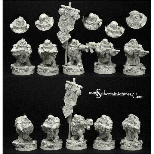 Scibor Miniatures 28mm/30mm Dwarves Marines 10 miniatures New - Tistaminis