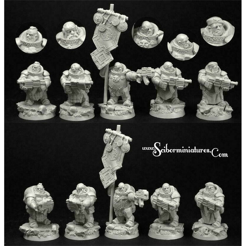 Scibor Miniatures 28mm/30mm Dwarves Marines 10 miniatures New - Tistaminis